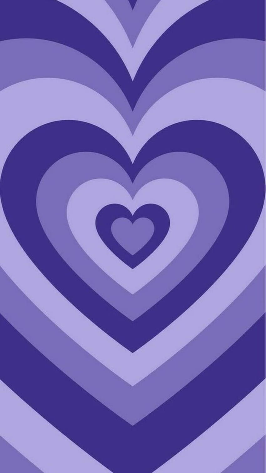 A purple heart shaped pattern on the wall - Heart