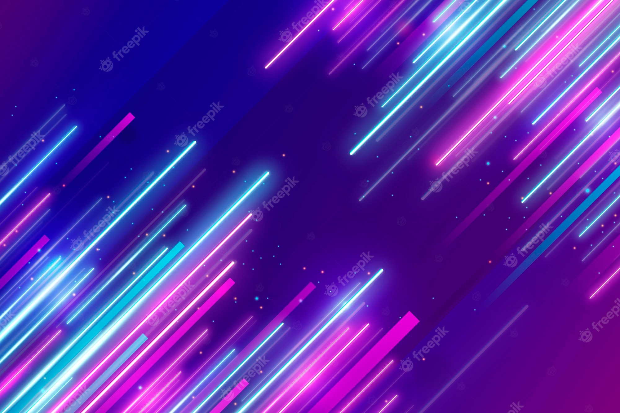 Abstract neon light background - Neon