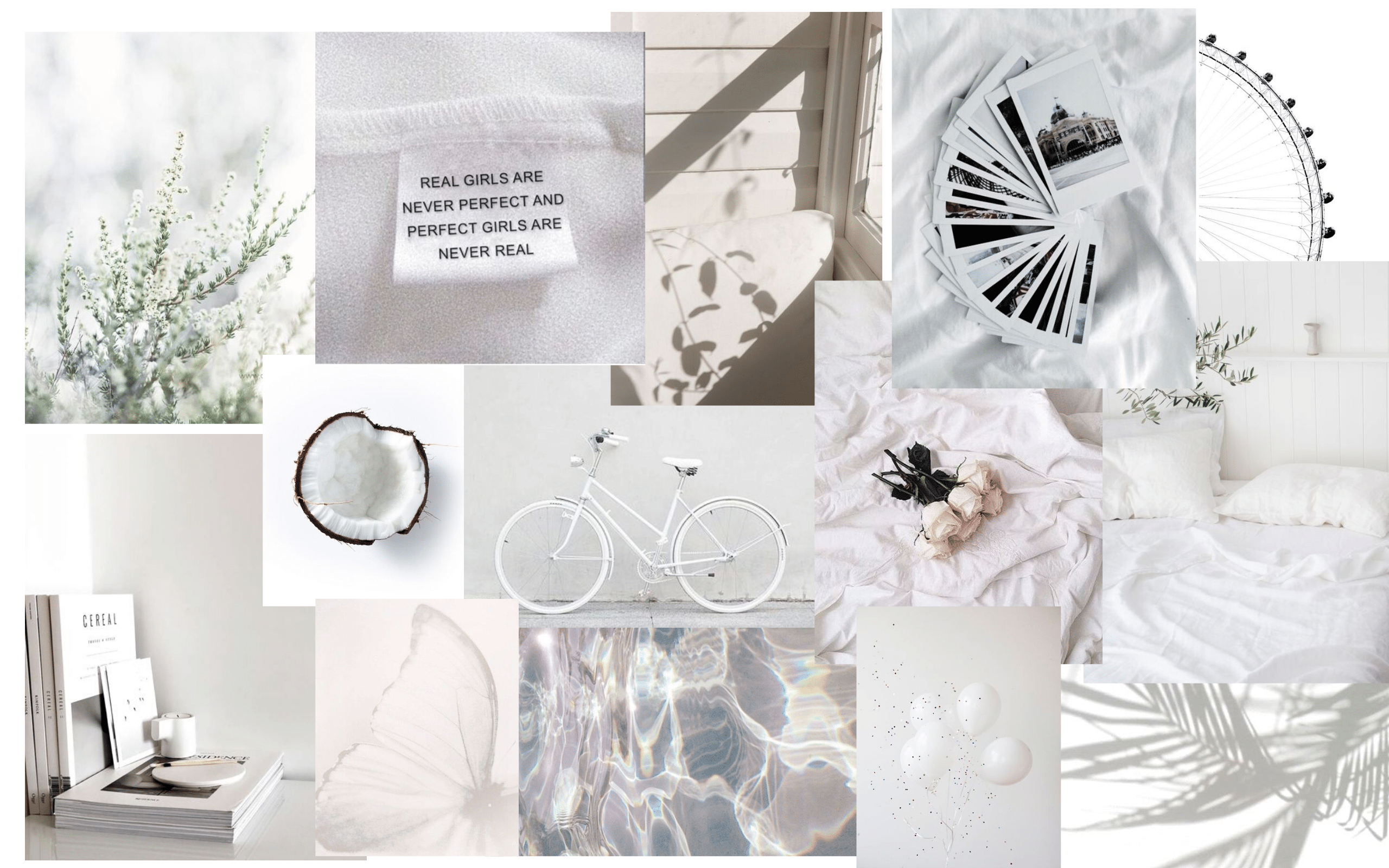 A collage of pictures with white backgrounds - White