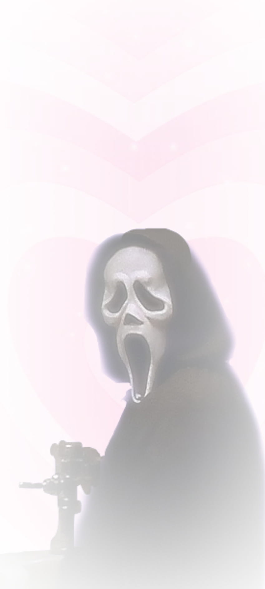 A ghost face scream mask on a white background - Ghostface