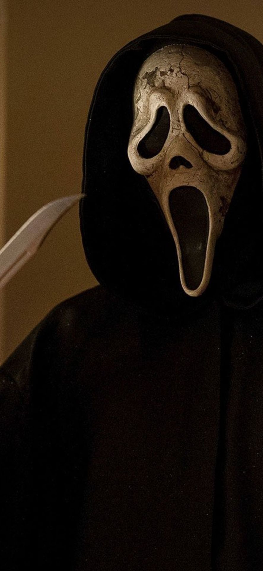 The scream mask from the horror movie franchise - Ghostface