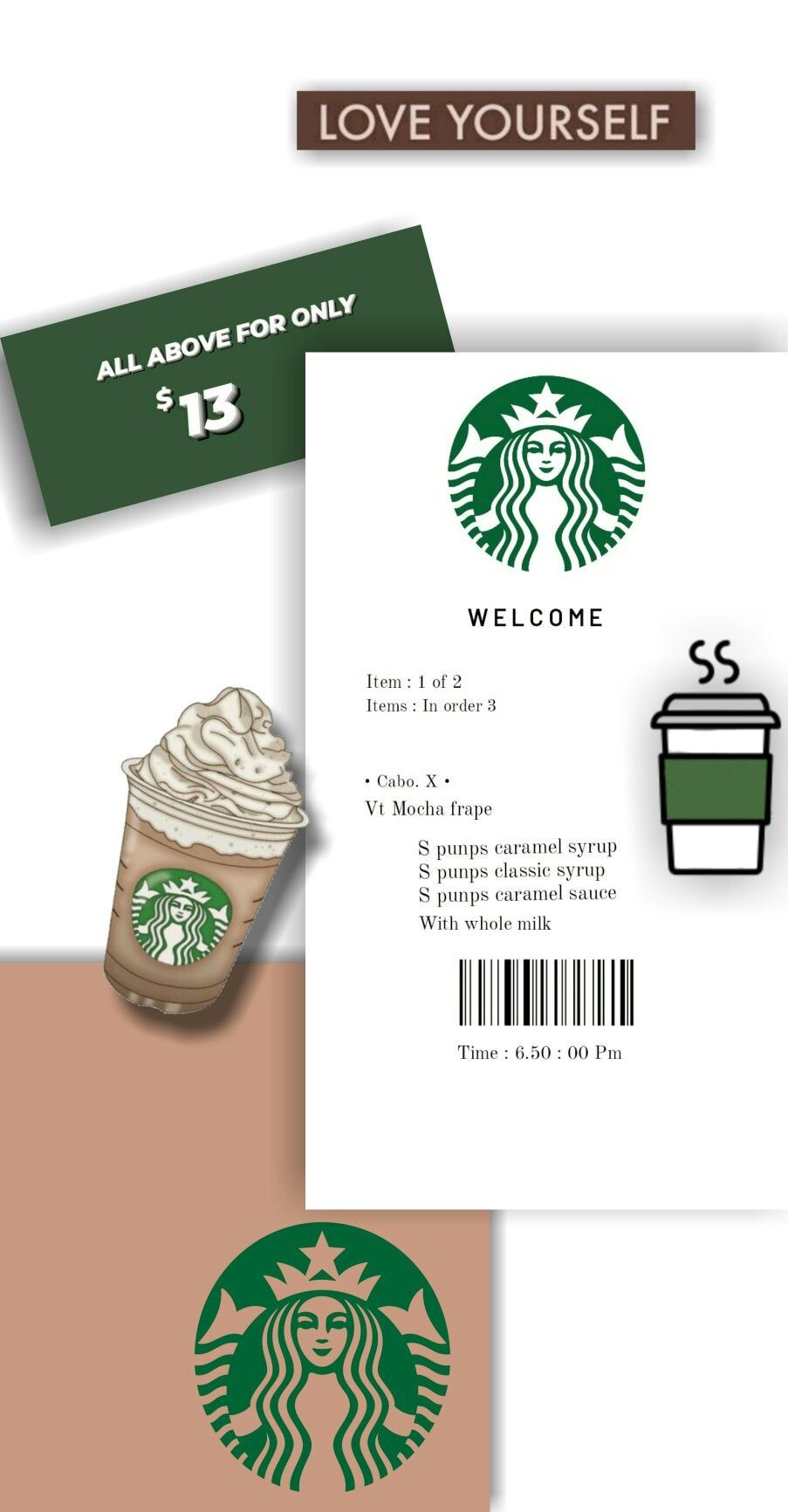 Starbuck background. Starbucks wallpaper, iPhone wallpaper vintage, Aesthetic iphone wallpaper