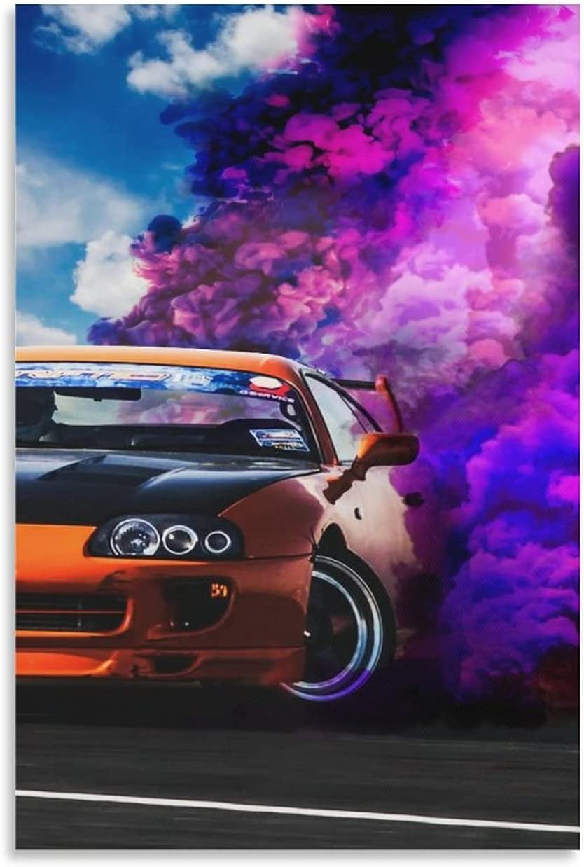 JDM Colorful Car Drift Car Poster for Aesthetic Room Decor Merch Art Wall Print Wallpaper for Bedroom for Teen Girls Boys 16x24inch(40x60cm) : Amazon.ca: Home