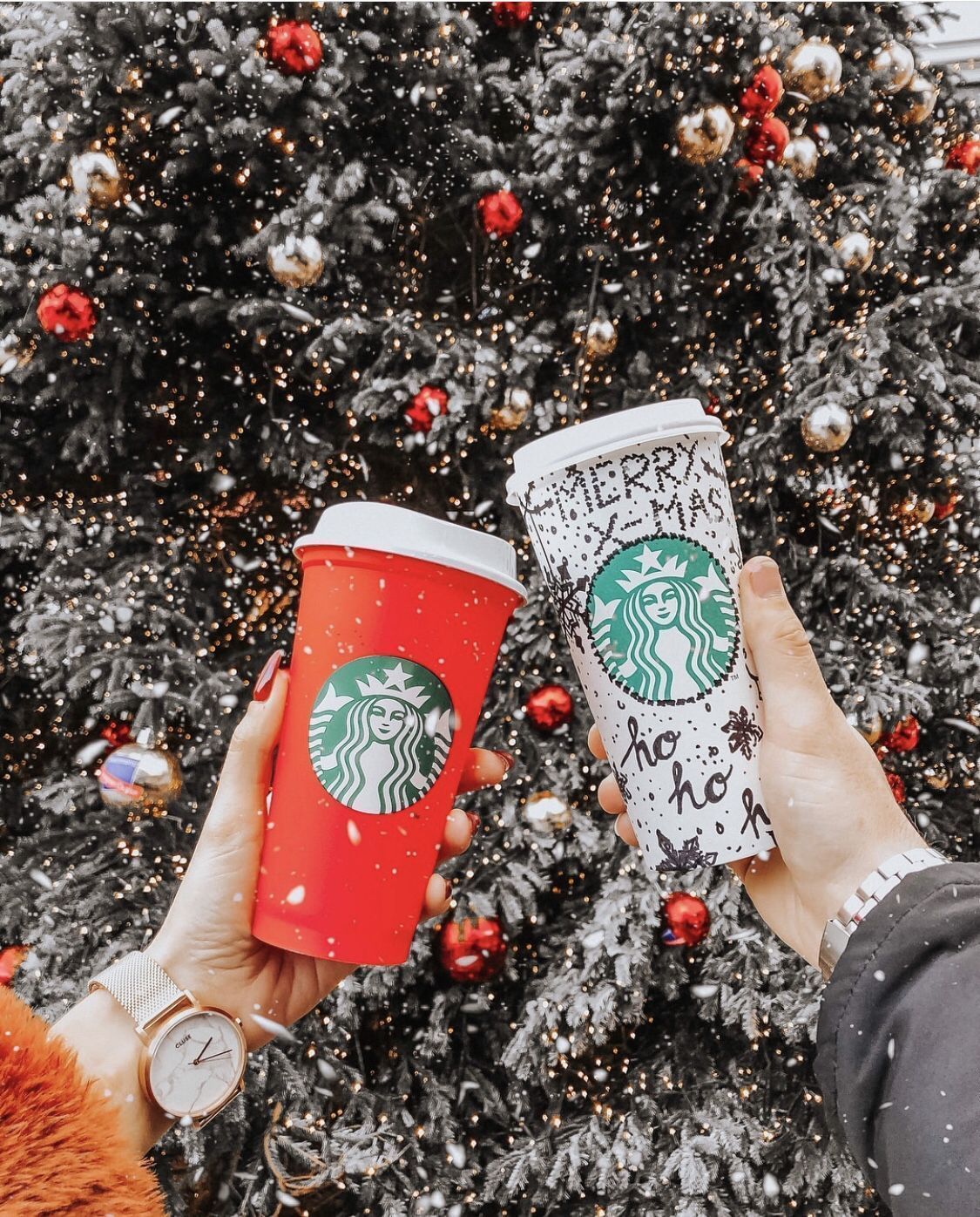 Christmas Aesthetic Starbucks Wallpaper