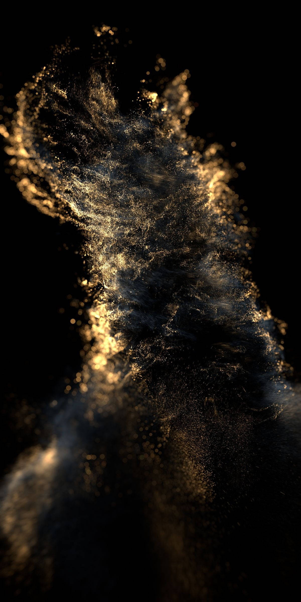 Download Dust Black And Gold iPhone Wallpaper