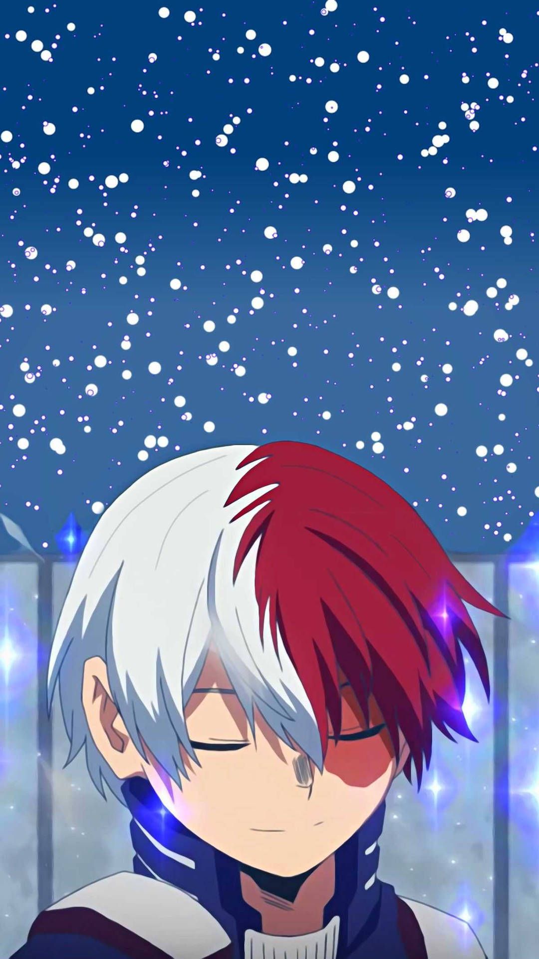 Anime boy with red and white hair - Shoto Todoroki