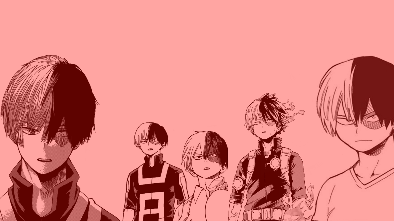 A group of anime characters with different hairstyles - Shoto Todoroki