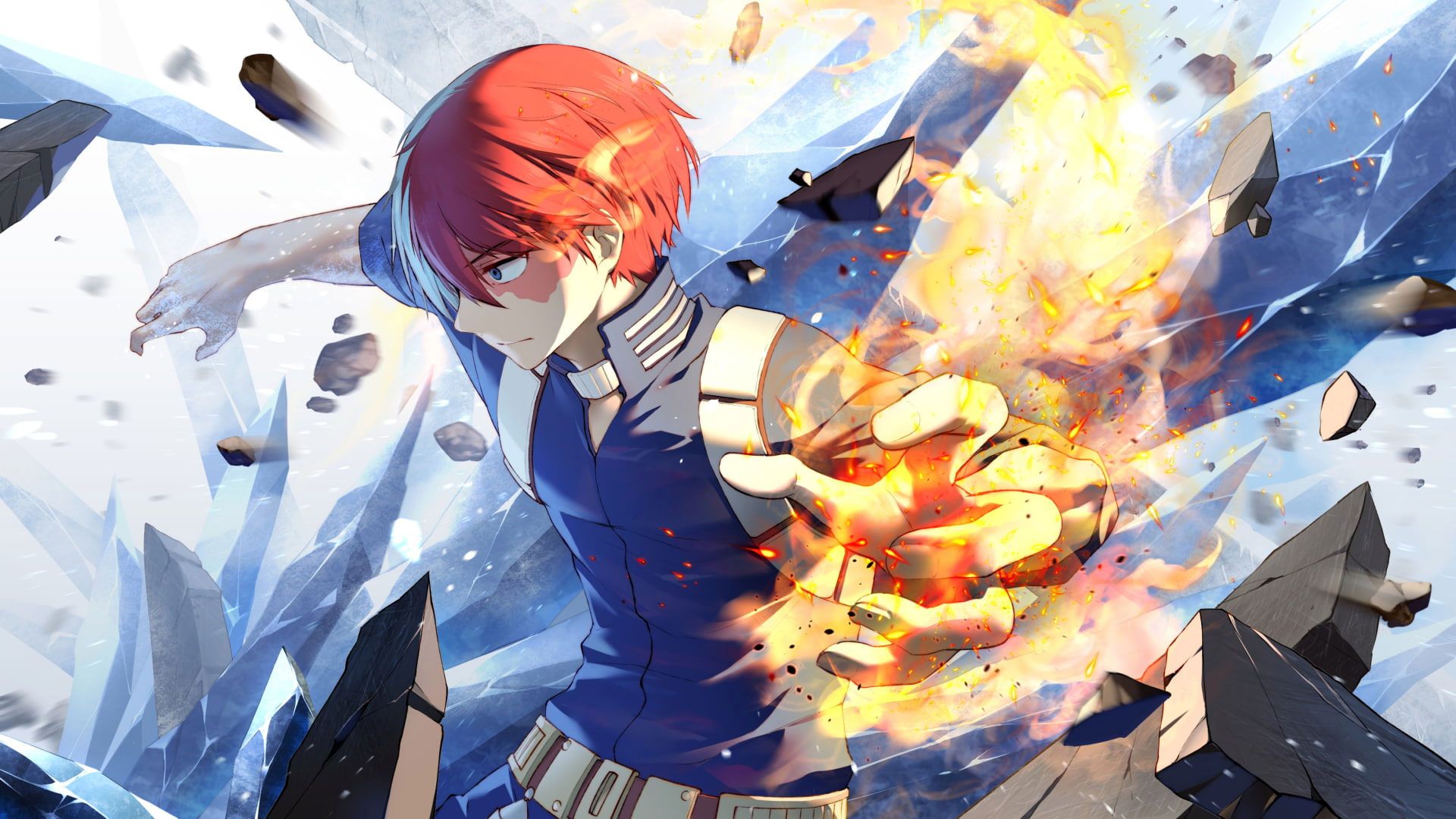 Wallpaper Anime, My Hero Academia, Shoto Todoroki