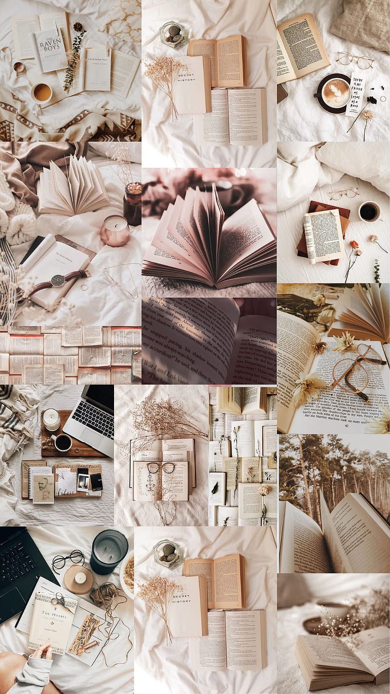 Books, aesthetics, reading, HD phone wallpaper