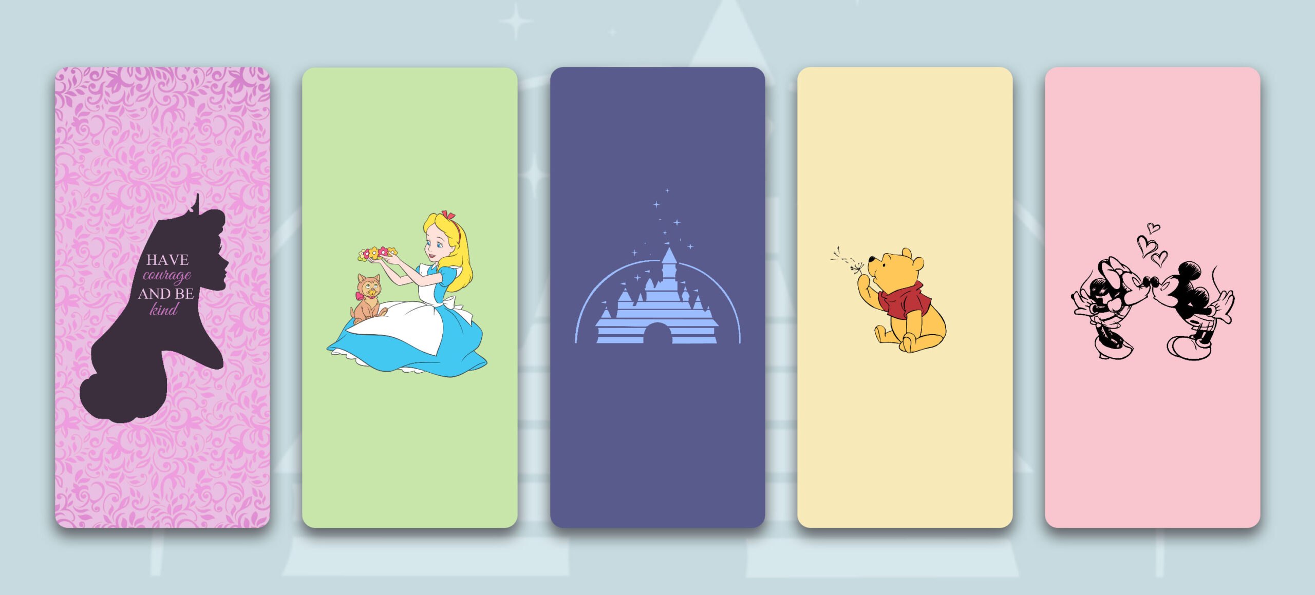 A set of six different winnie the pooh bookmarks - Disney
