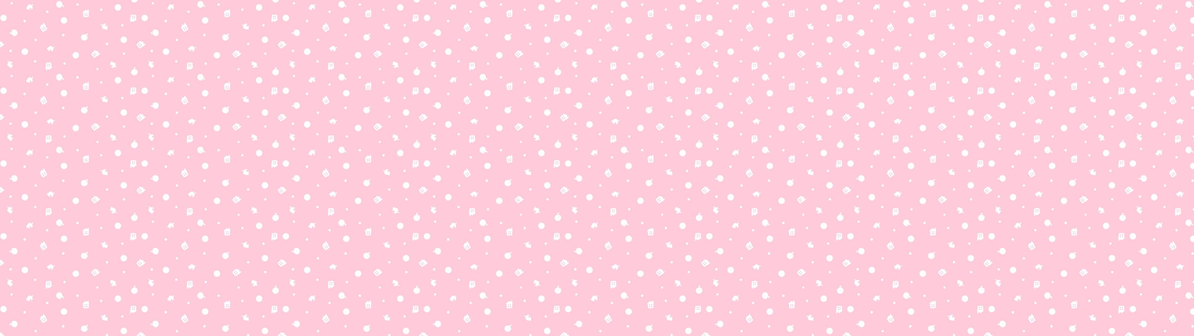 Wallpaper / 4K, pattern, Animal Crossing New Leaf, New Leaf, Dual Monitors, Light pink, Pink, minimalism, Animal Crossing, logo free download