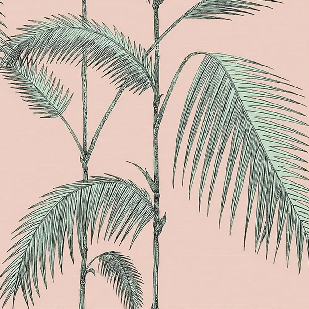 Palm Leaves Wallpaper- Aqua. Shop wallpaper. Cole & Son
