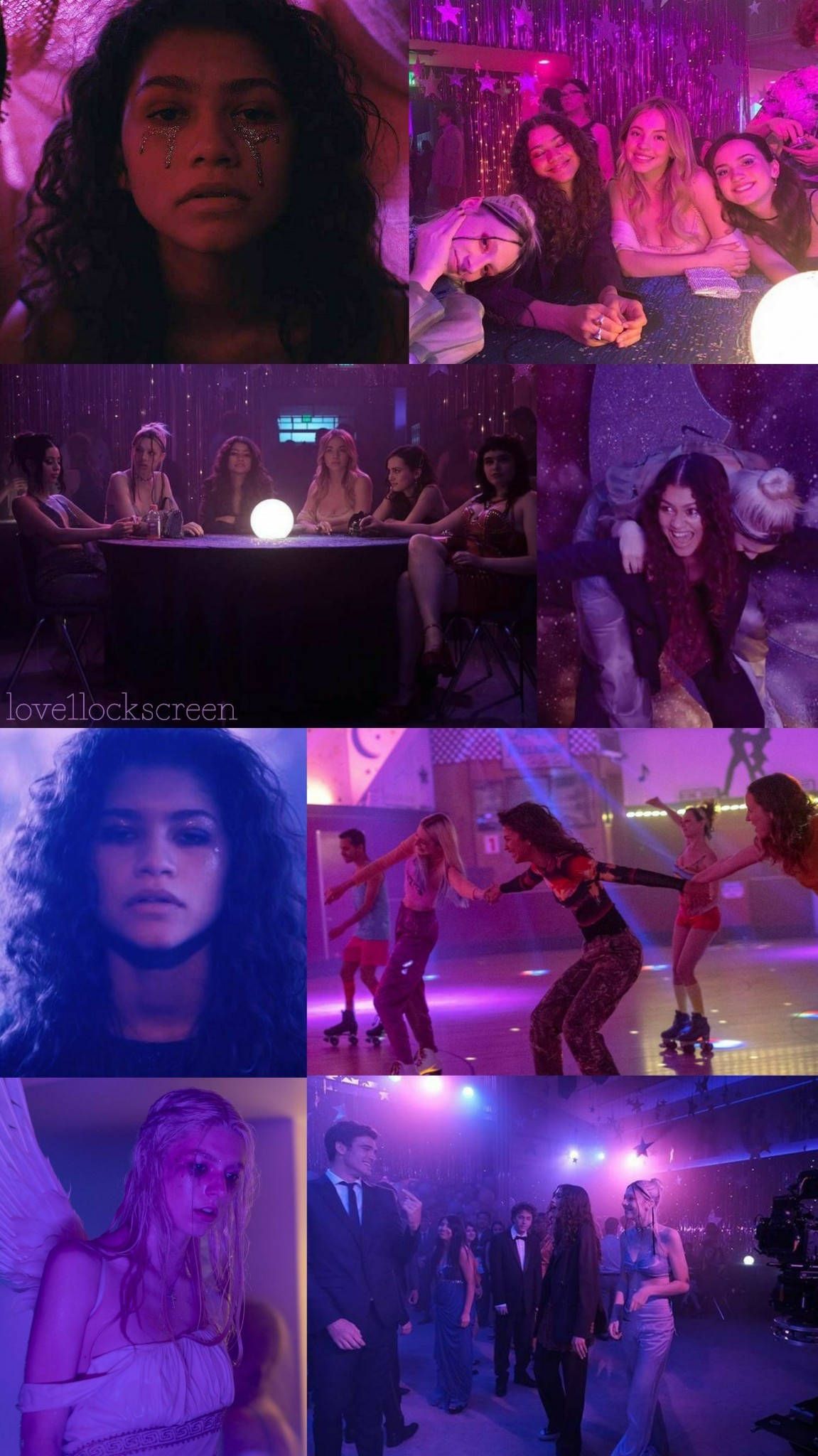 Download Euphoria Zendaya Collage Wallpaper