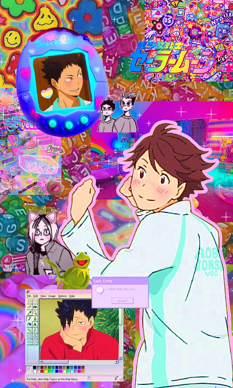Haikyuu, Oikawa, kidcore, Kenma, Kuroo, HD phone wallpaper