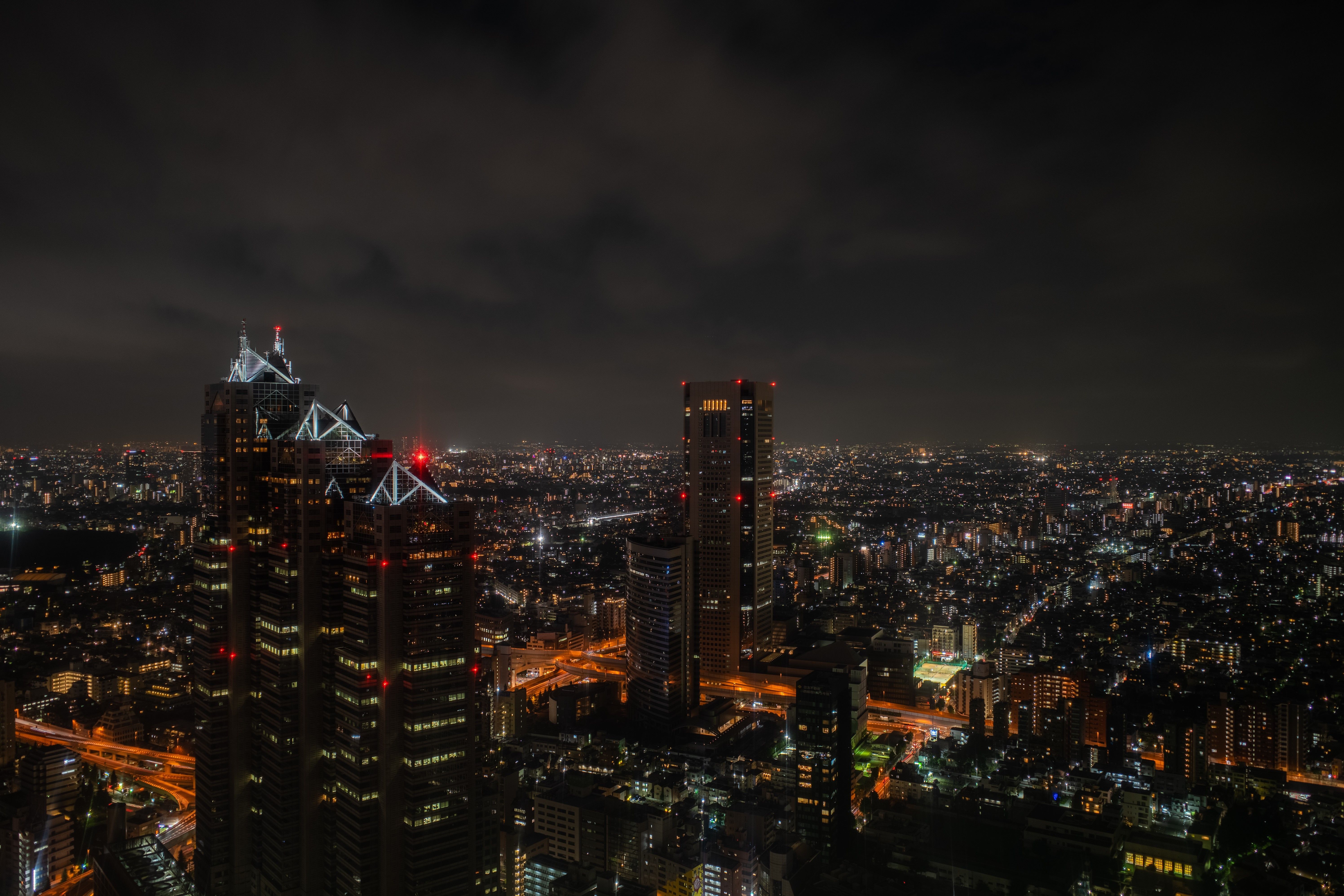 Wallpaper / Tokyo, city lights, Japan, cityscape, HDR free download