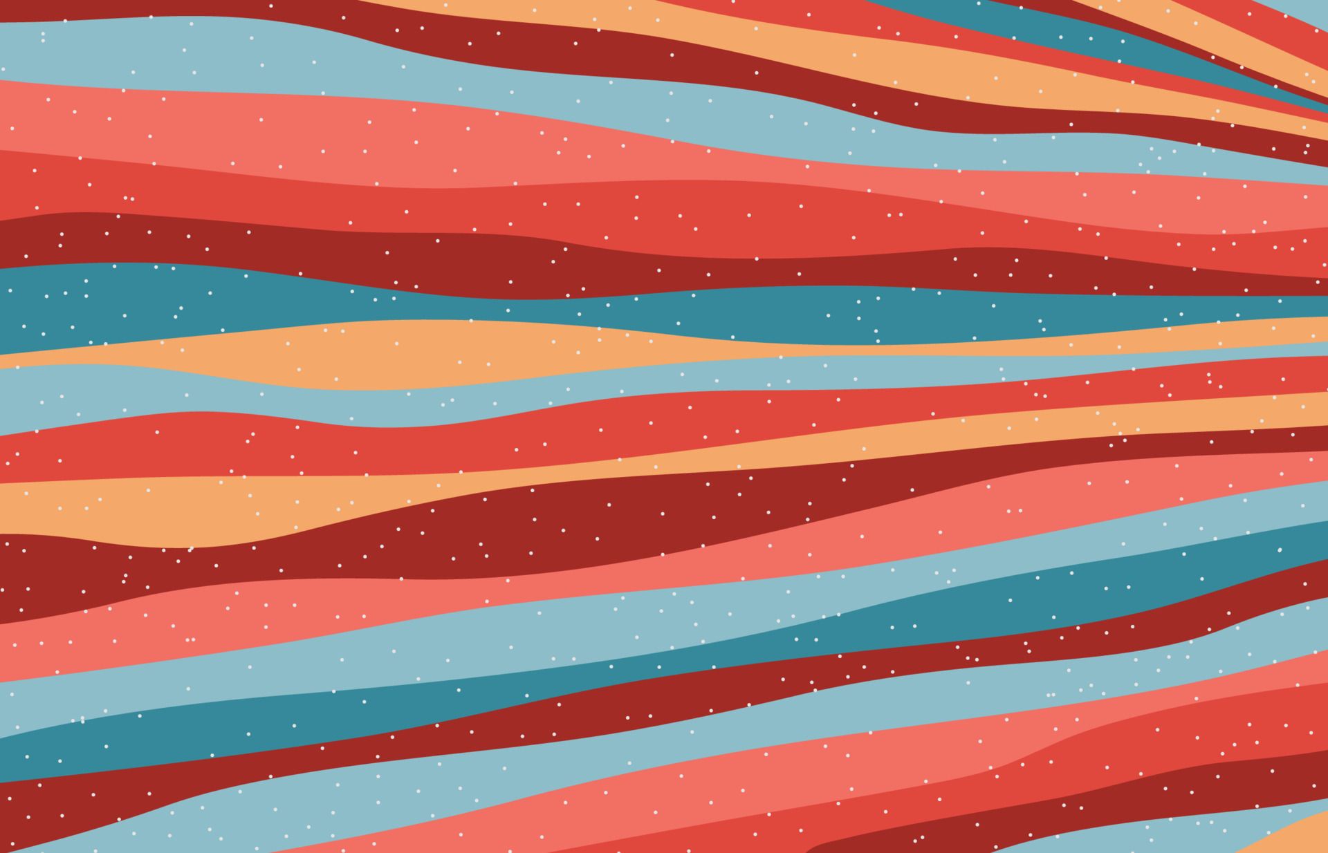 A colorful abstract wallpaper with red, orange, blue, and yellow stripes - Coral