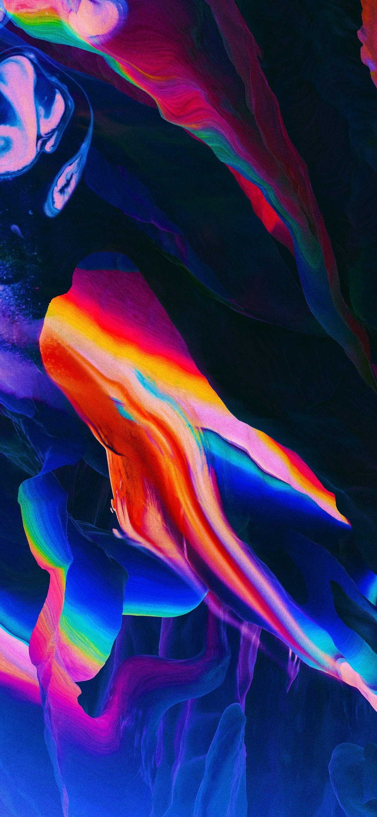 A woman with rainbow colors on her body - Abstract