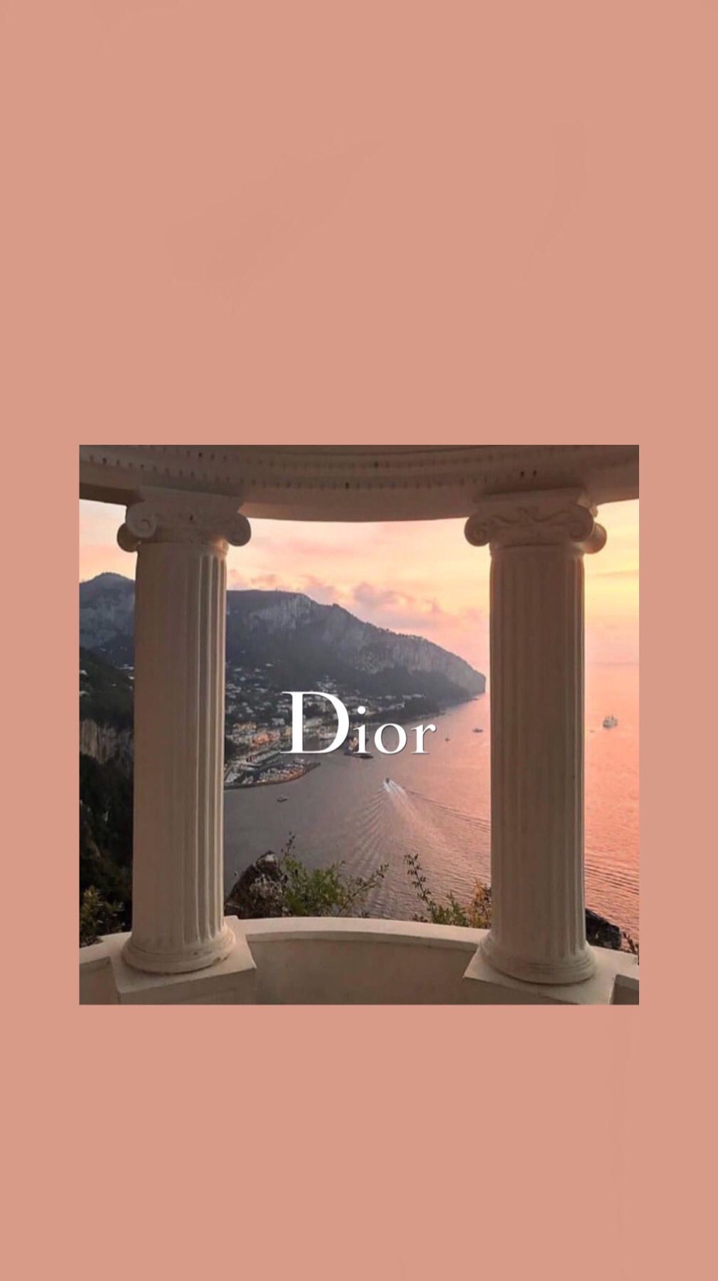 A photo of the dior logo on top - Dior