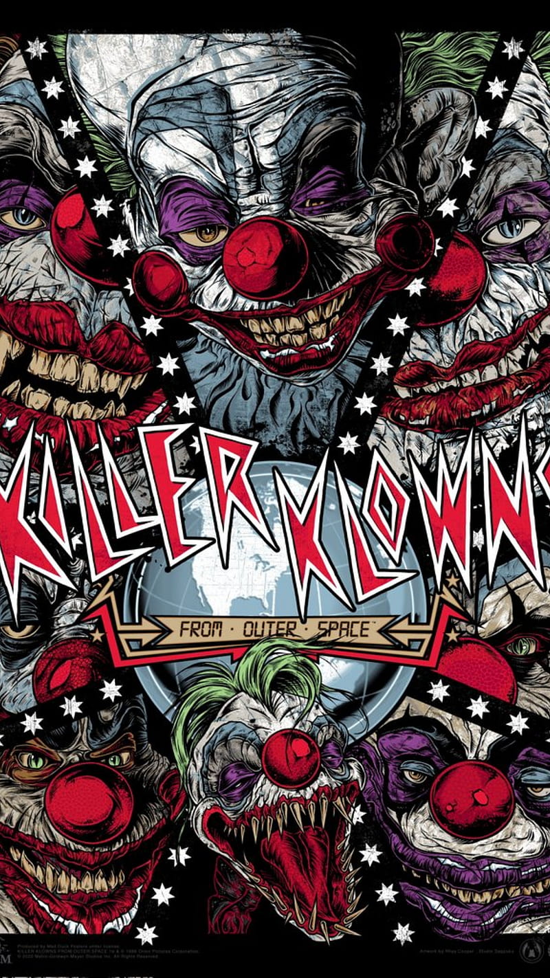 KILLER KLOWNS, blood, clown, clown house, halloween, horror, kiler, space, HD phone wallpaper