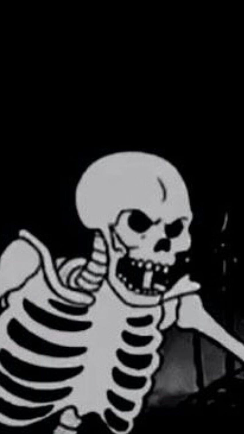 Skeleton, skeleton smoking a cigarette, skeleton smoking, skeleton smoking cigarette, skeleton with cigarette, skeleton with a cigarette, skeleton smoking a cigarette in a dark room - Creepy, skeleton, horror