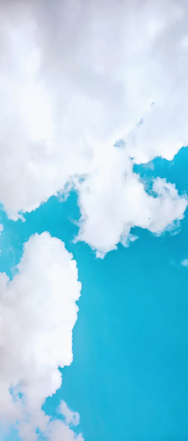 A sky with clouds and blue sky - Cyan