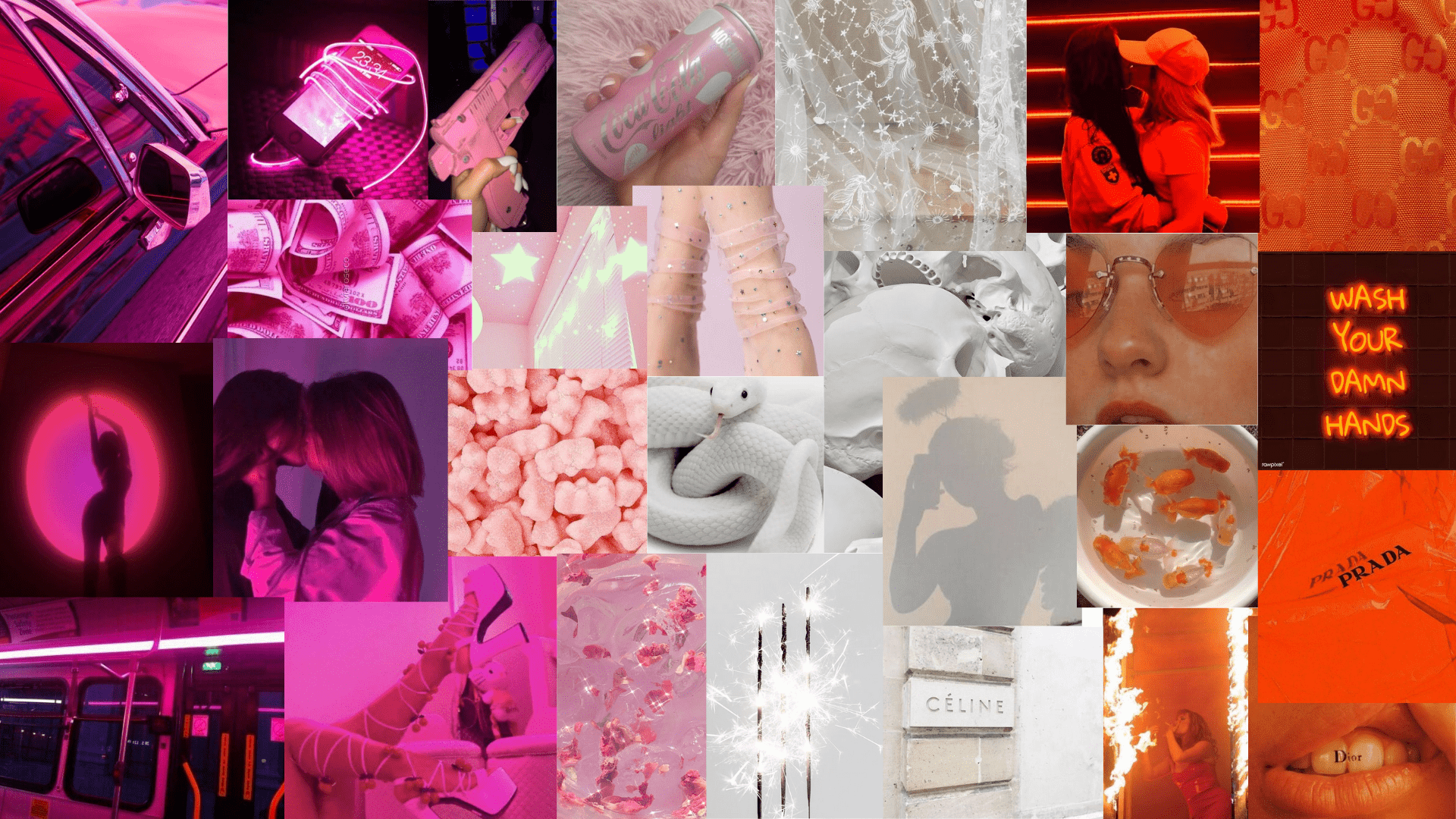 A collage of pictures with different colors - Laptop, lesbian, Dior, LGBT, pride