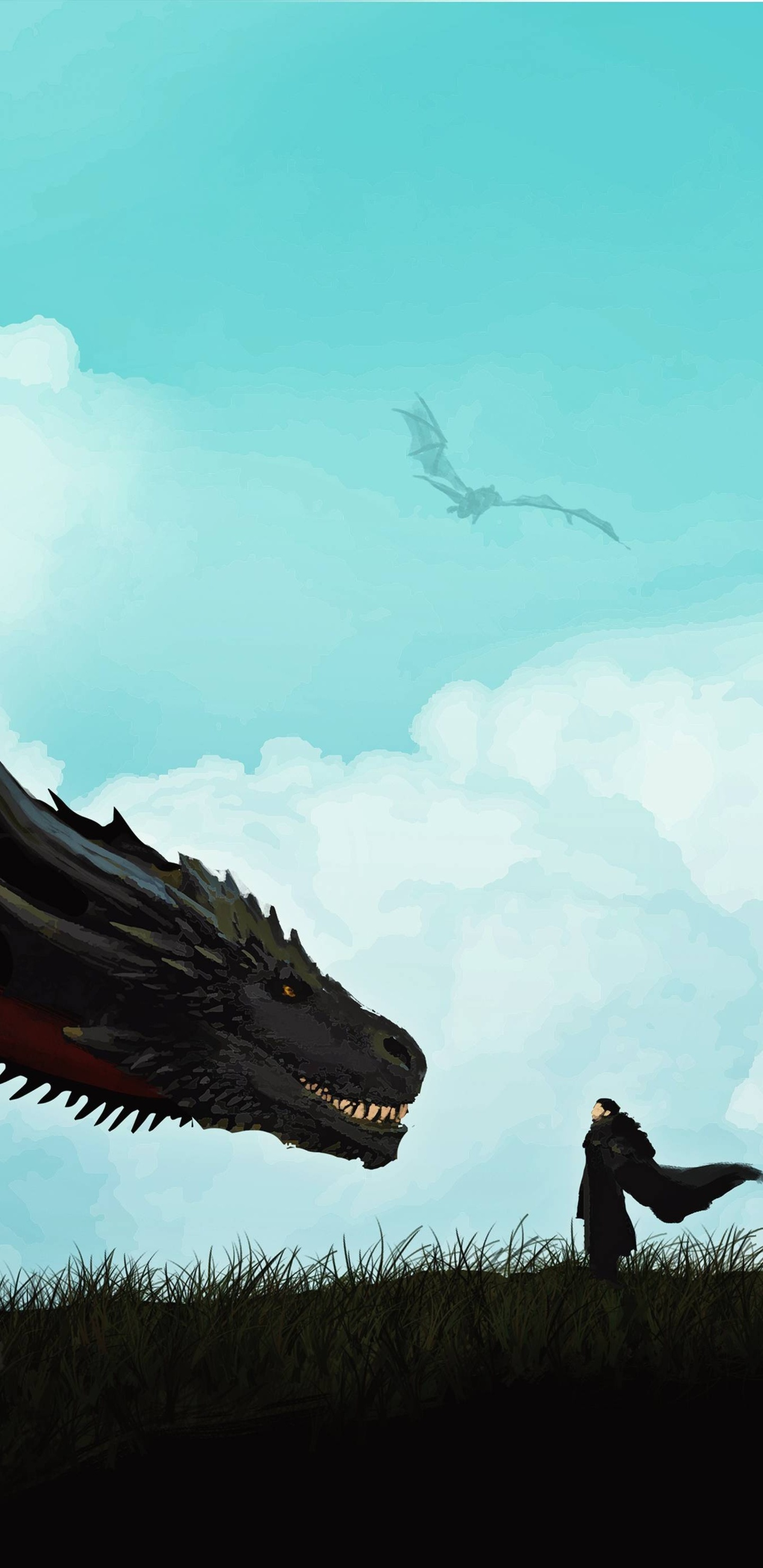 Jon Snow And Khalessi Dragon Artwork Samsung Galaxy Note S S SQHD HD 4k Wallpaper, Image, Background, Photo and Picture