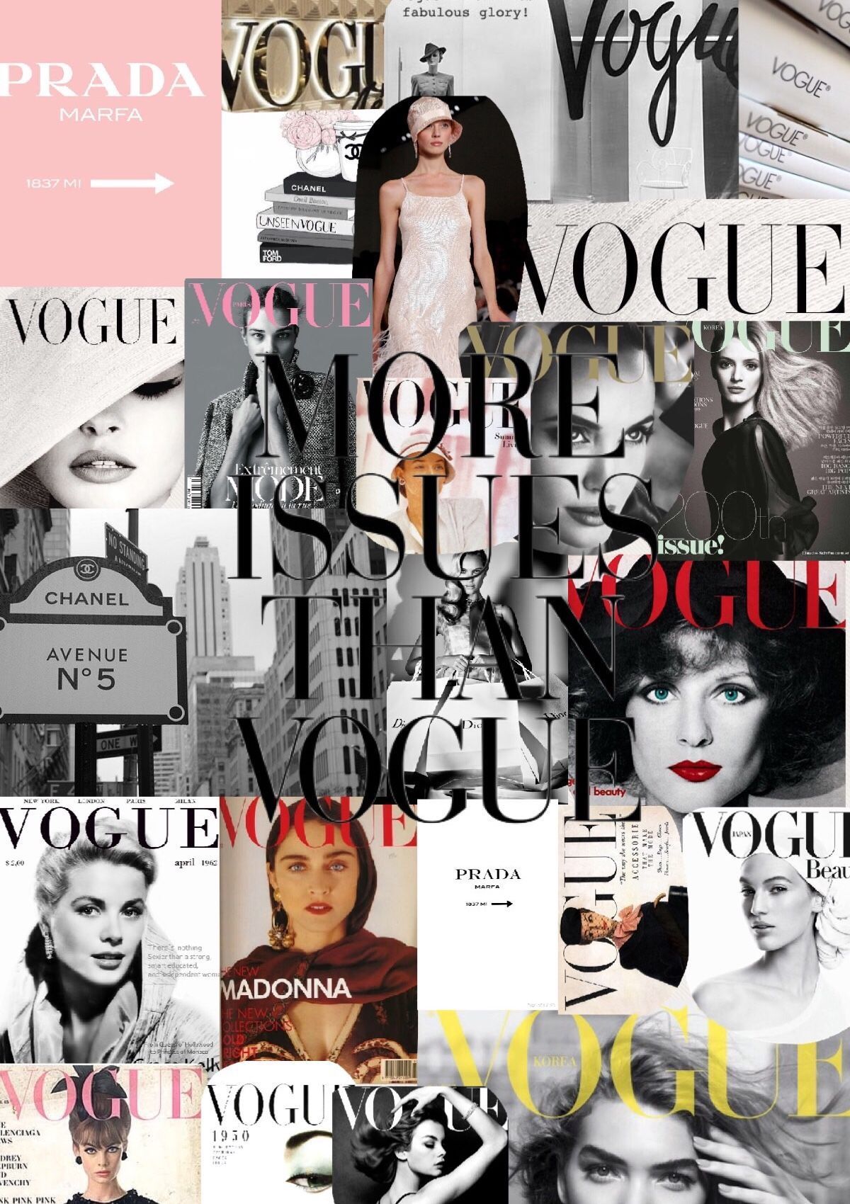 Vogue Collage Wallpaper Free Vogue Collage Background