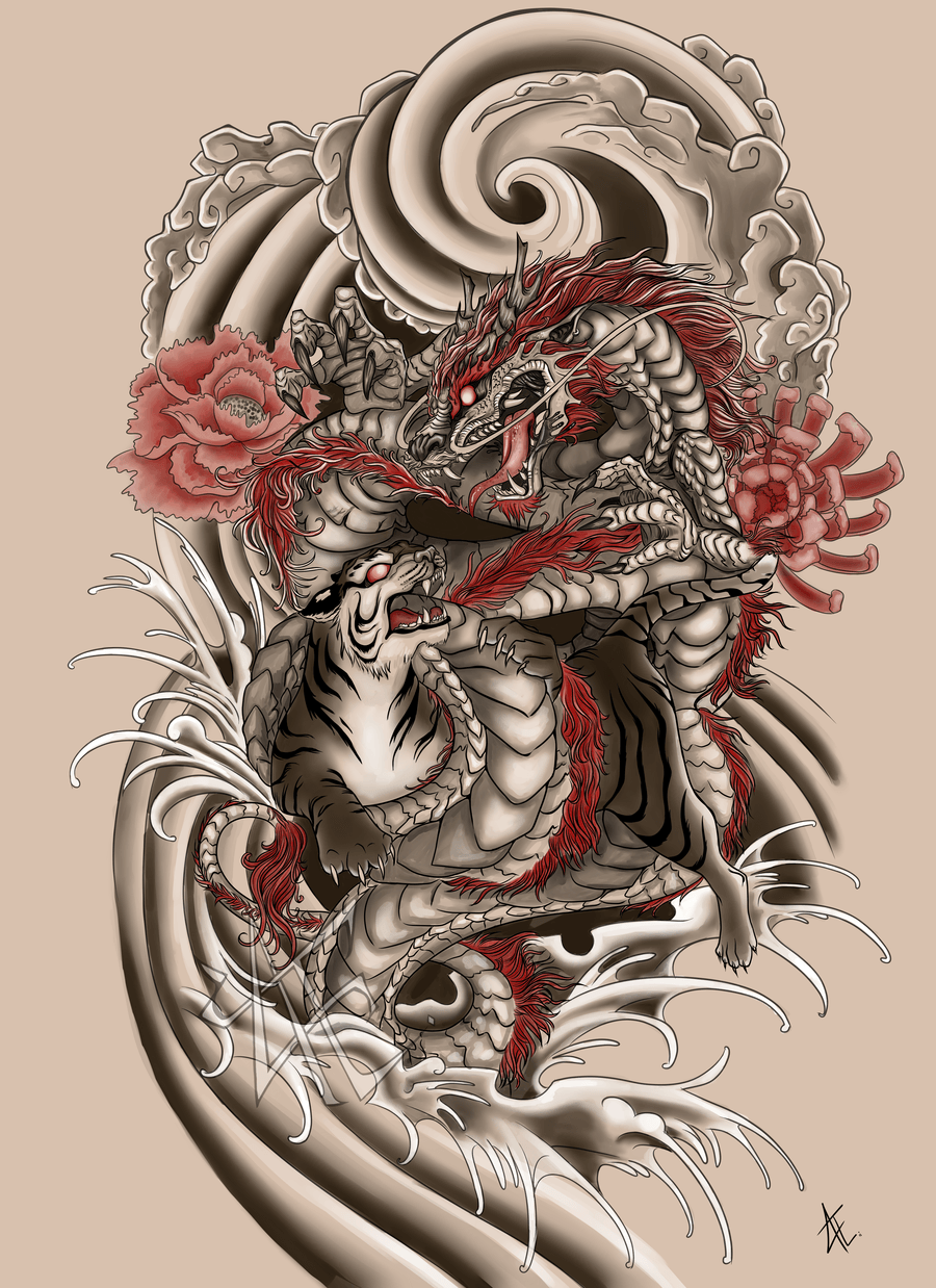 Chinese Dragon Tattoo Wallpaper