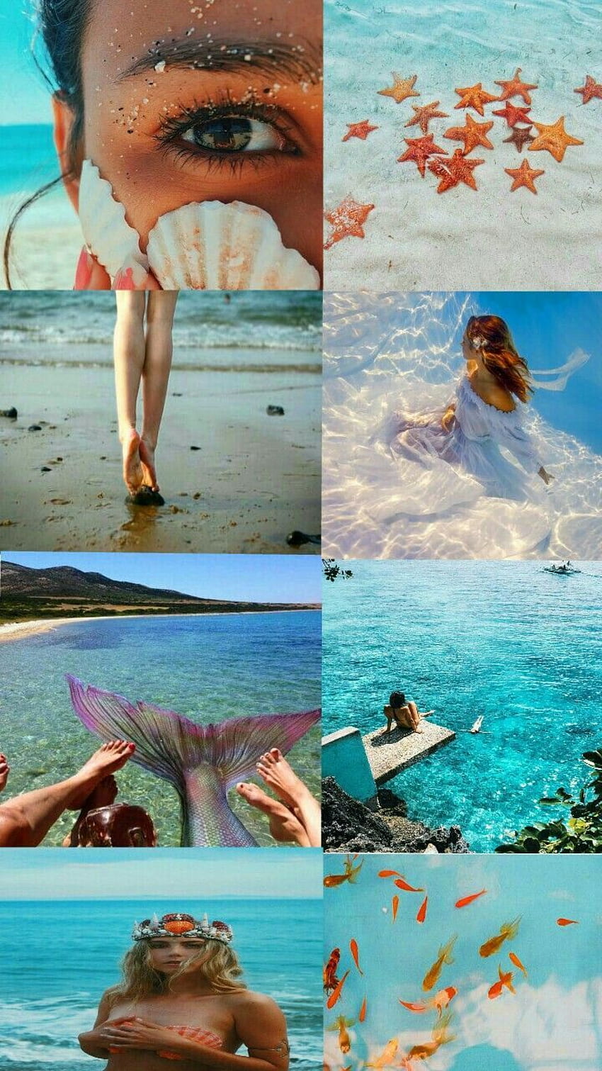 Collage of mermaids and the sea - Mermaid