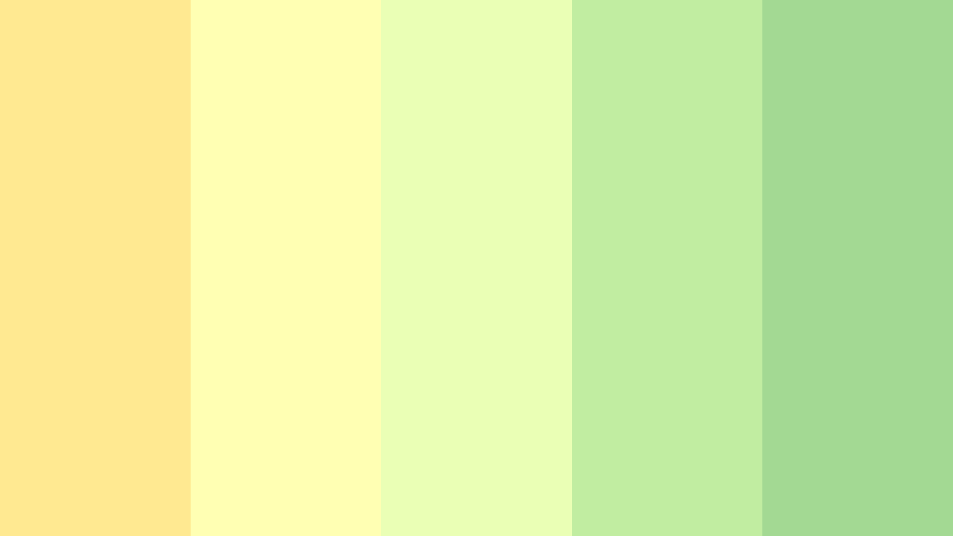 A color palette with yellow, green and white - Light yellow