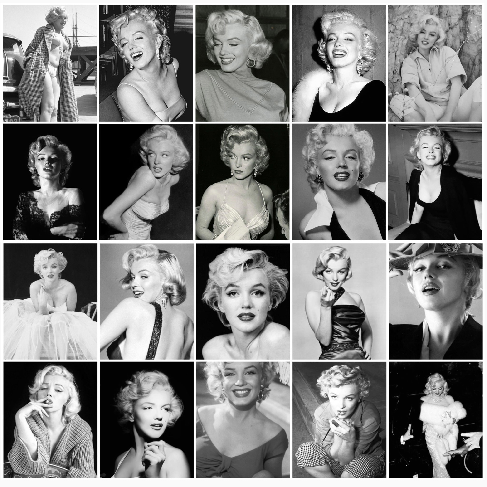 Marilyn Monroe Aesthetic Wall Collage Kit Girl Room Decor