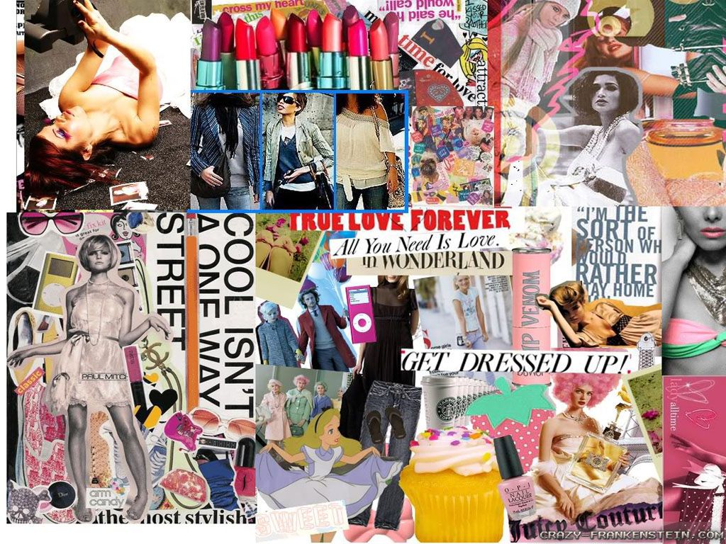 A collage of pictures with different themes - Fashion
