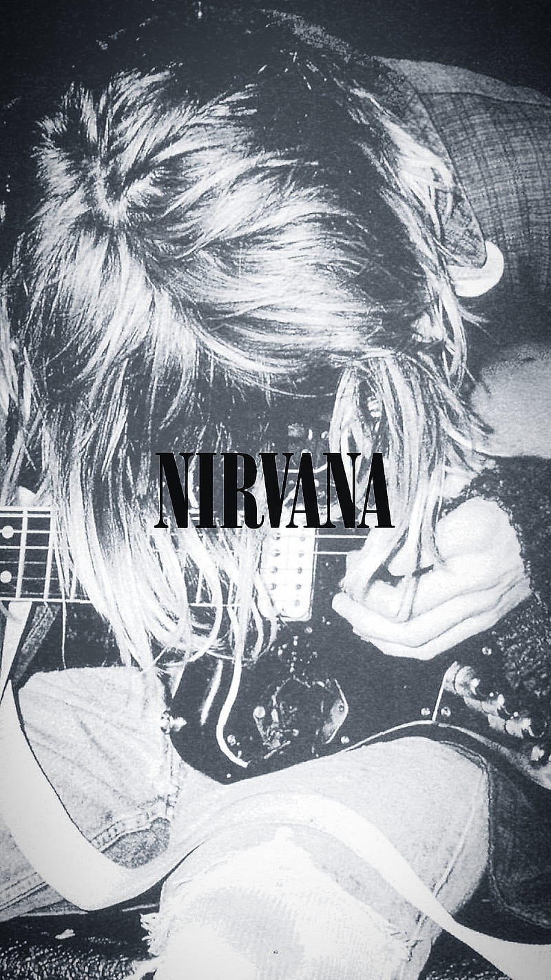 A black and white photo of nirvana - Nirvana
