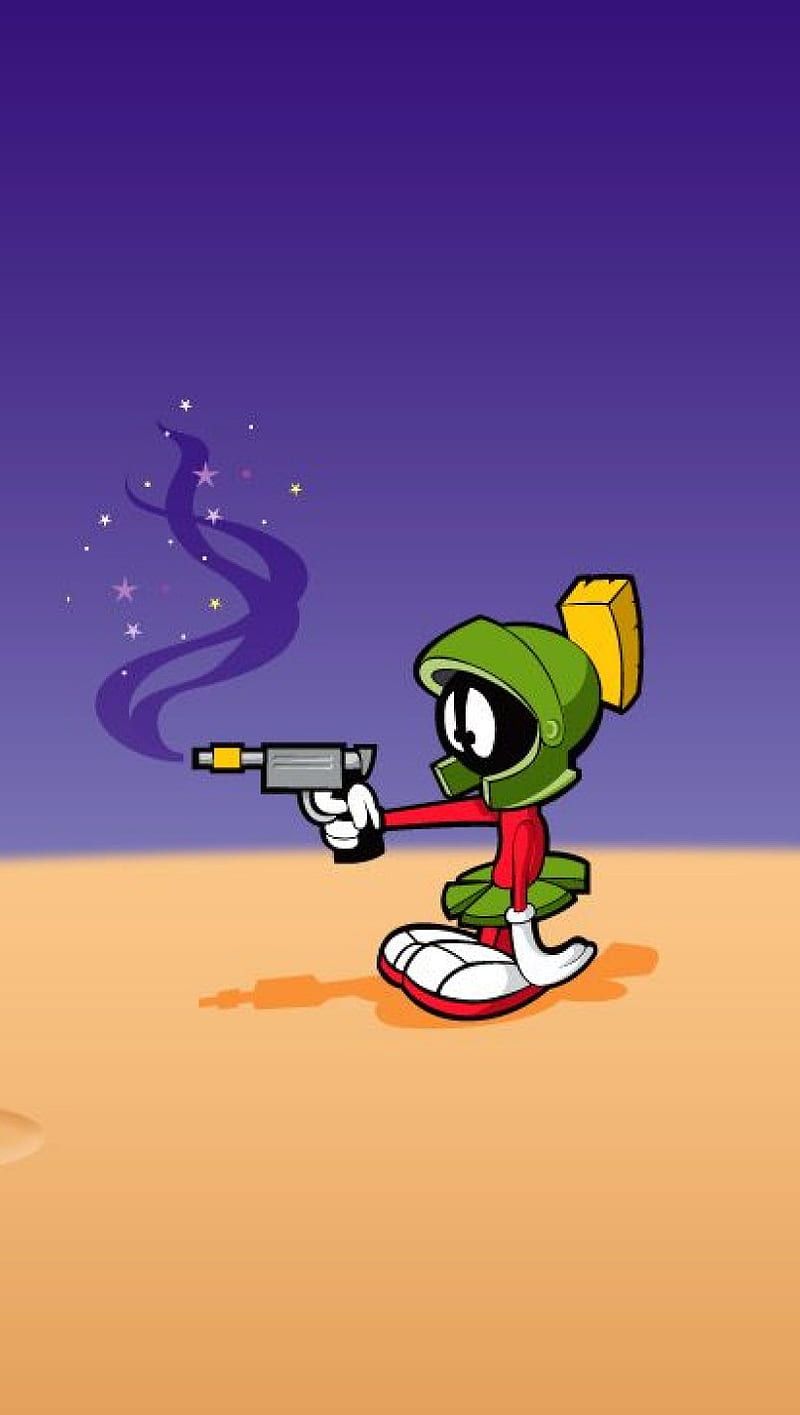 A cartoon character holding up his gun - Looney Tunes