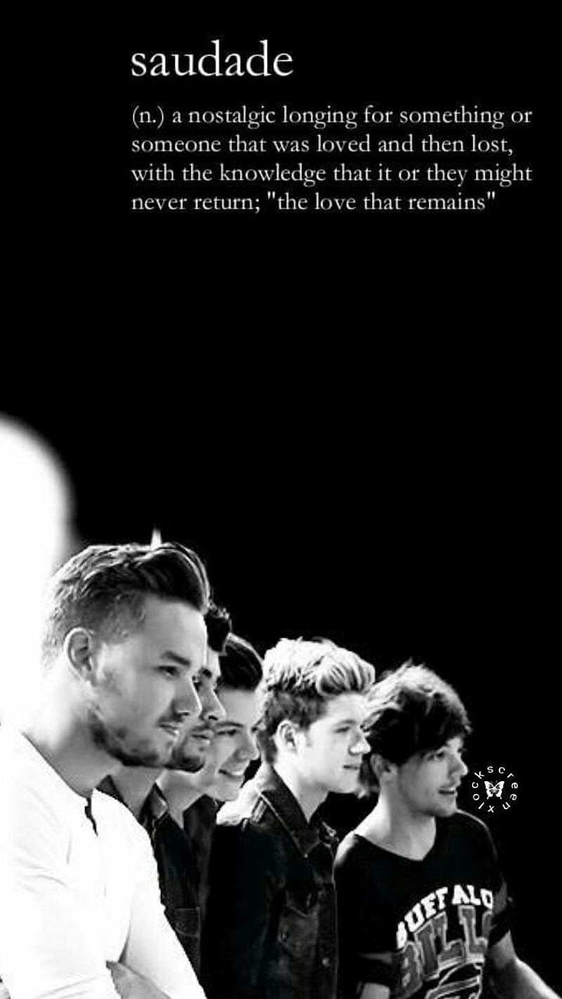 ONE DIRECTION, aesthetic, black and white, , quotes, HD phone wallpaper