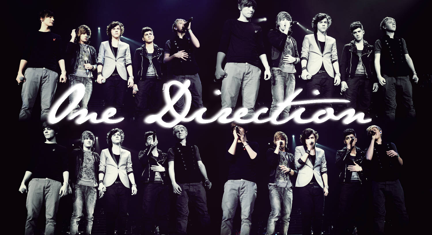 Download One Direction Aesthetic Neon Wallpaper