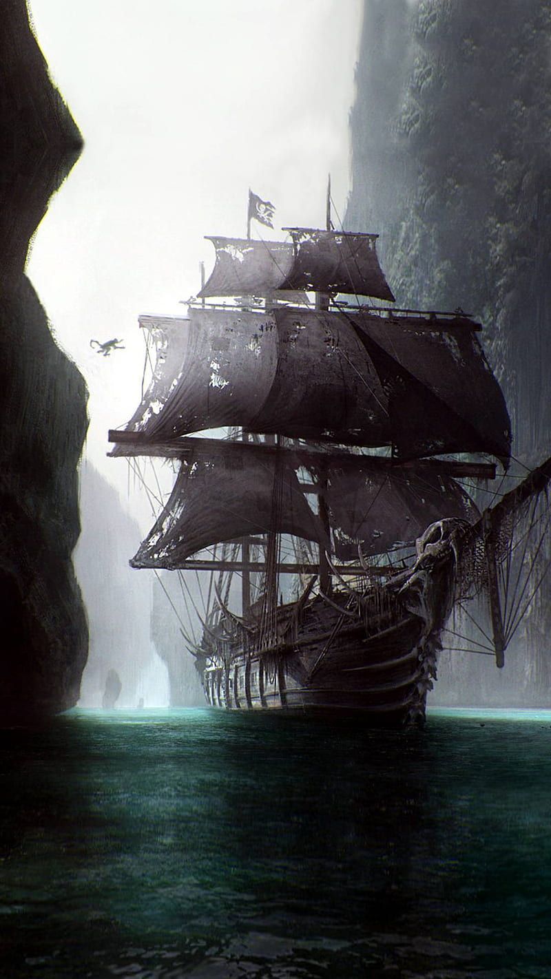Pirates, boat, pirate, sea, ship, ships, HD phone wallpaper