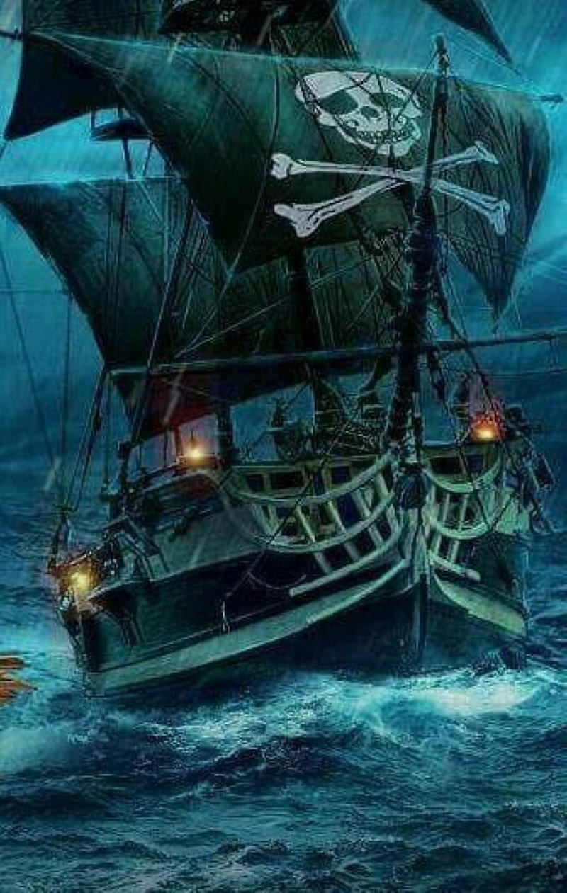 Pirate ship, pirates, ship, HD phone wallpaper