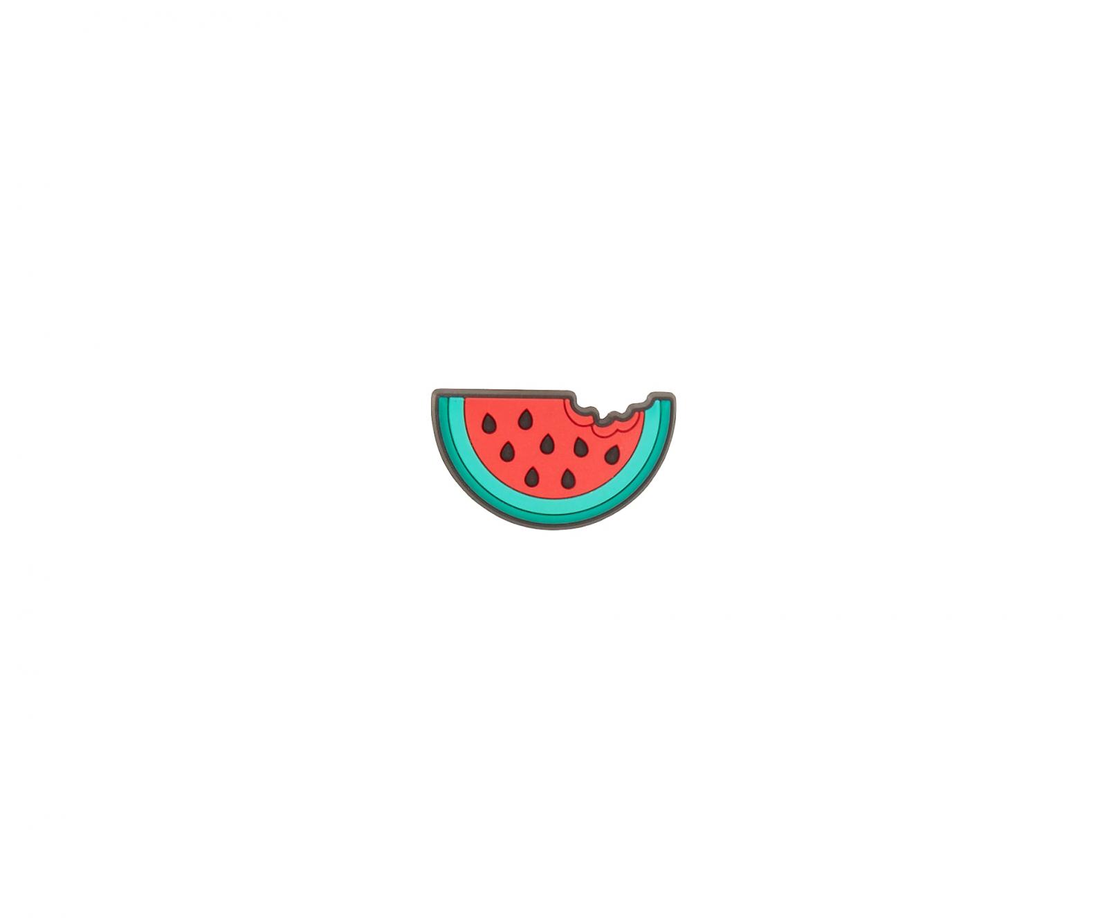 A cartoon image of a slice of watermelon with a bite taken out of it - Watermelon