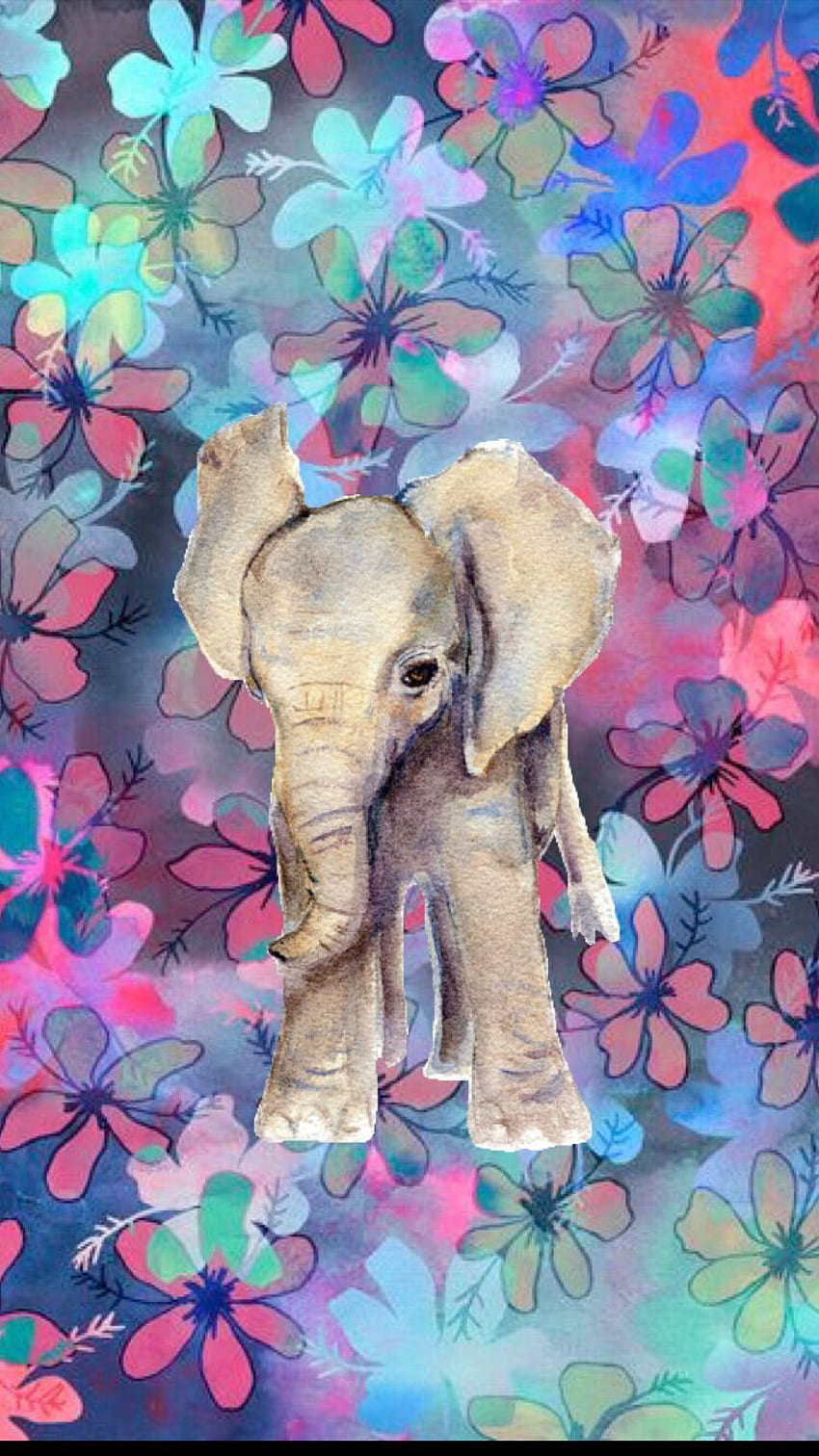 Elephant iPhone Cute Elephant Art HD phone wallpaper