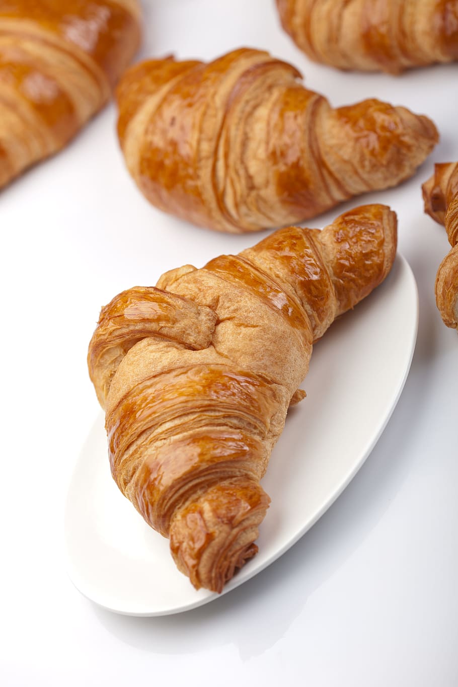 HD wallpaper: Croissant, Croissants, Baking, Breakfast, nutrition, muffin