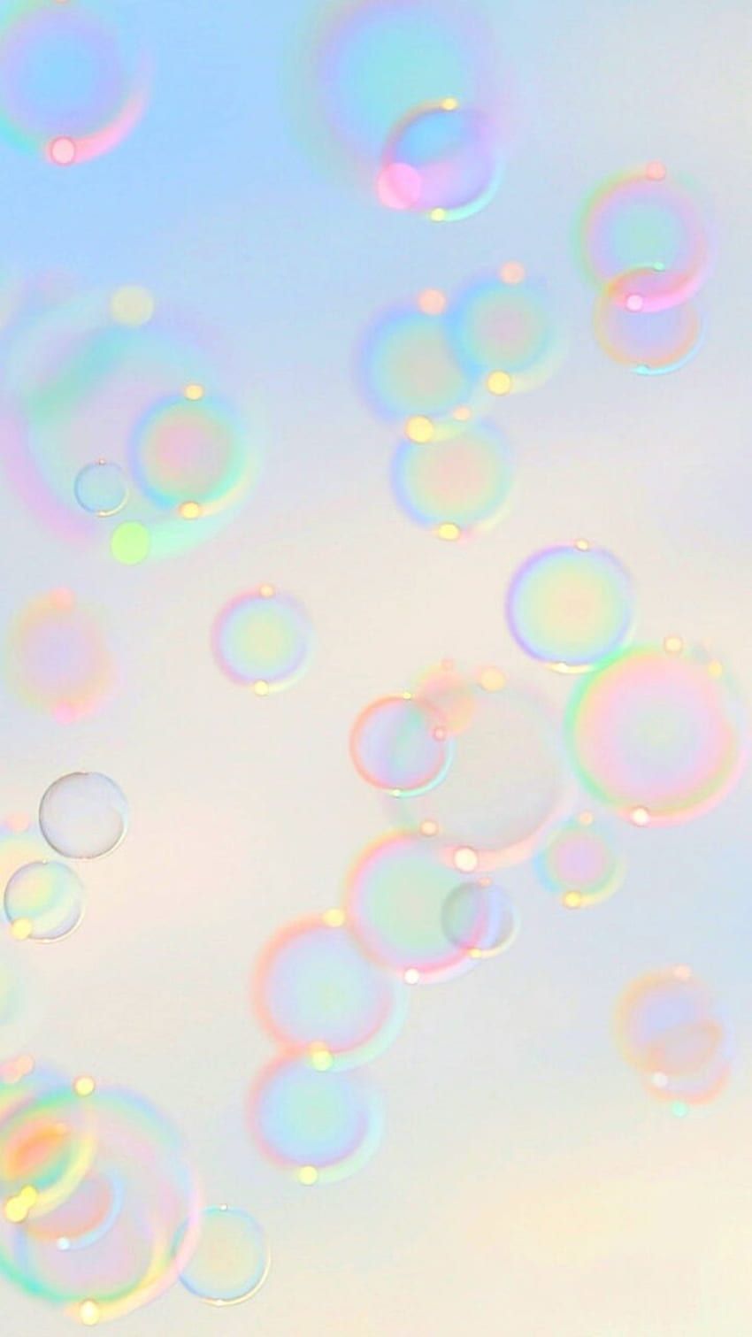 Aesthetic background of soap bubbles on a white background - Bubbles