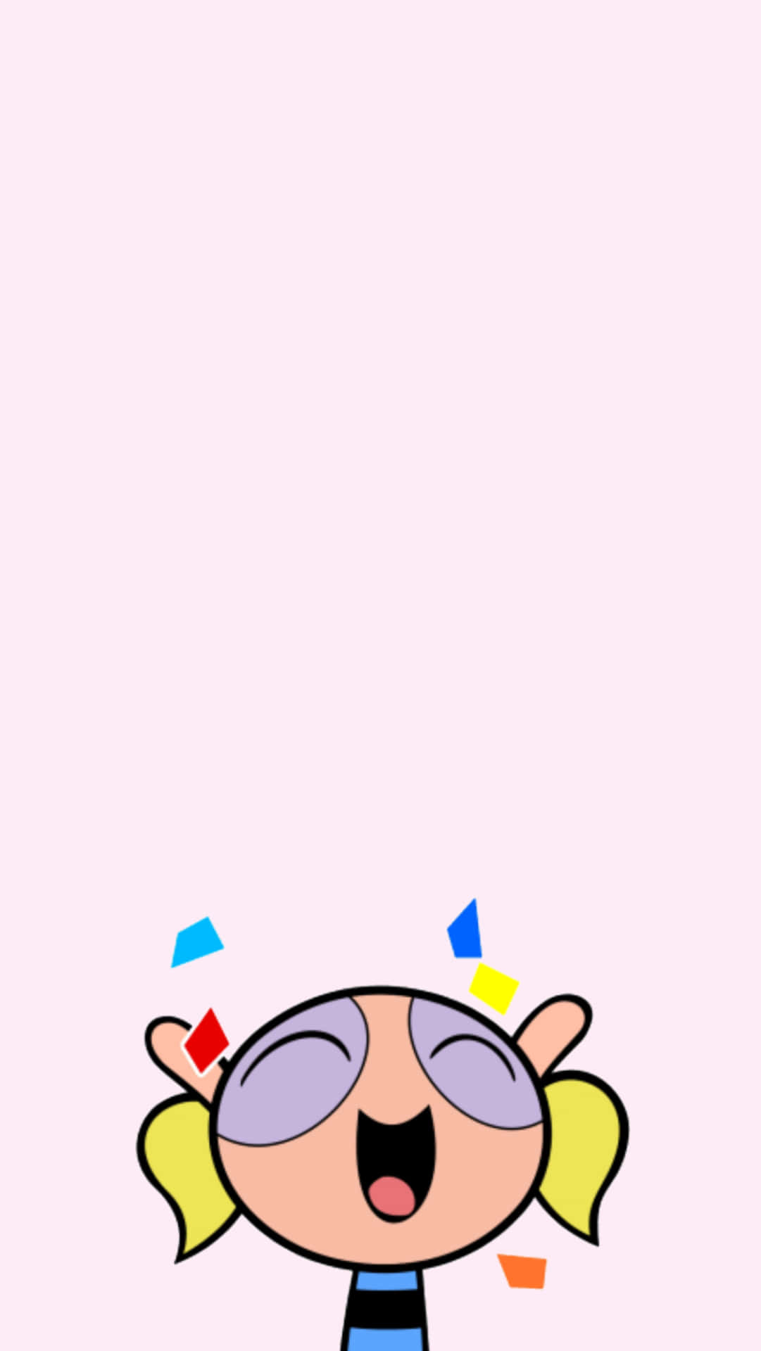 Download this free wallpaper with an image of the character from the cartoon The Powerpuff Girls. - Bubbles