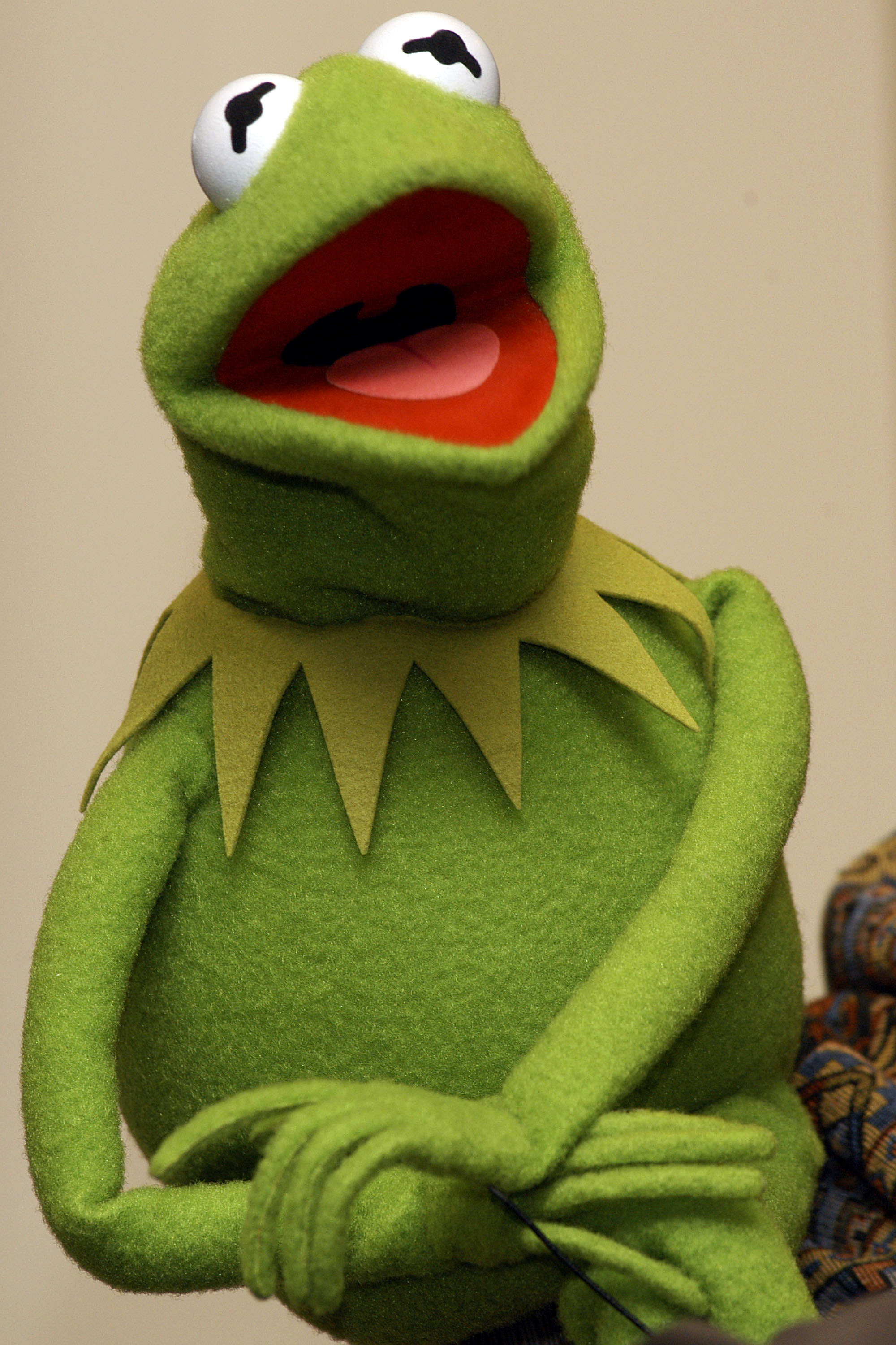 Kermit the Frog, the star of the Muppets, is shown here in a 2002 photo. - Kermit the Frog