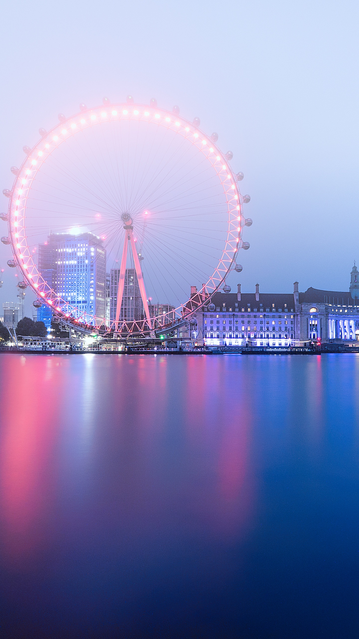 A ferris wheel in the middle of water - London