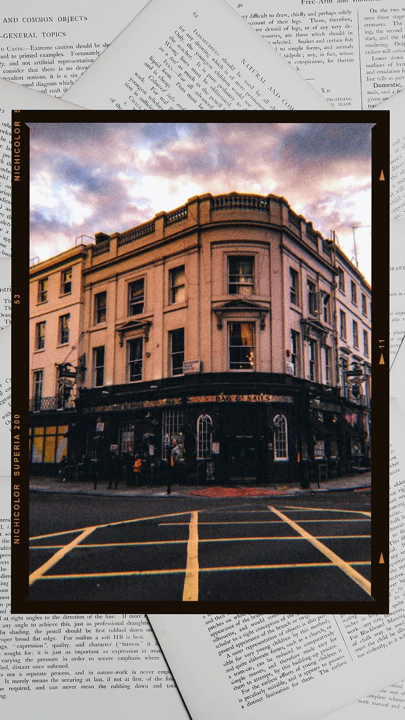 A picture of an old building on top - London