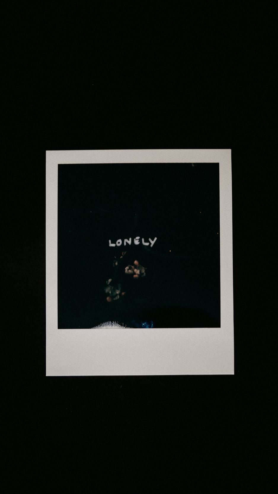 A picture of something that is black - Polaroid