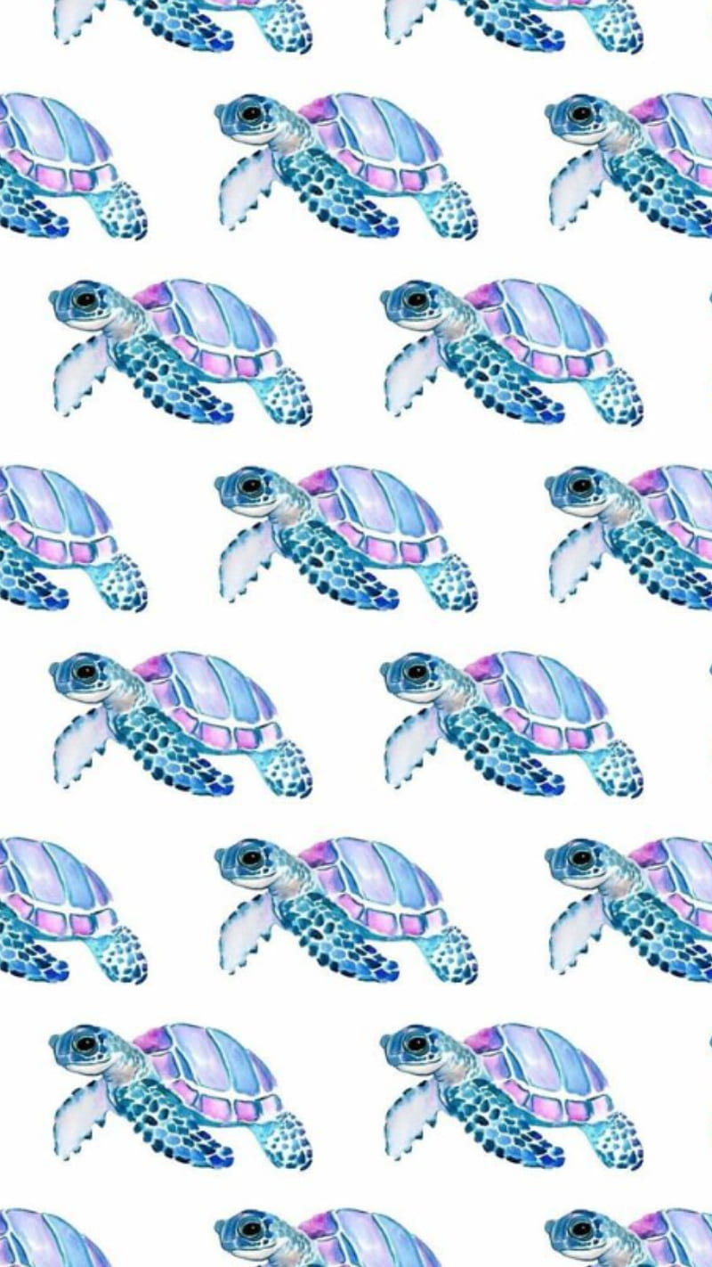 Turtle pattern, patterns, turtles, HD phone wallpaper