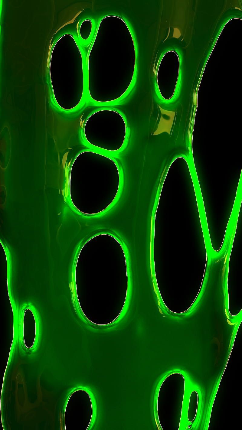 HD green slime wallpaper